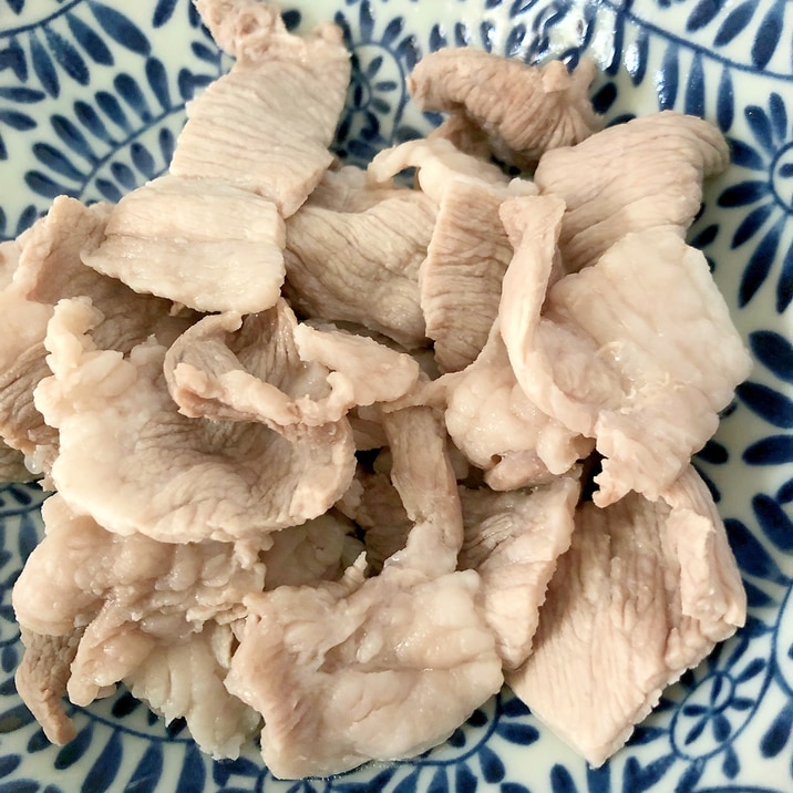 豚しゃぶの作り置き